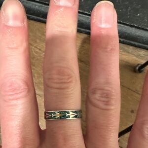 Elegant Multicolor Sterling Band Ring